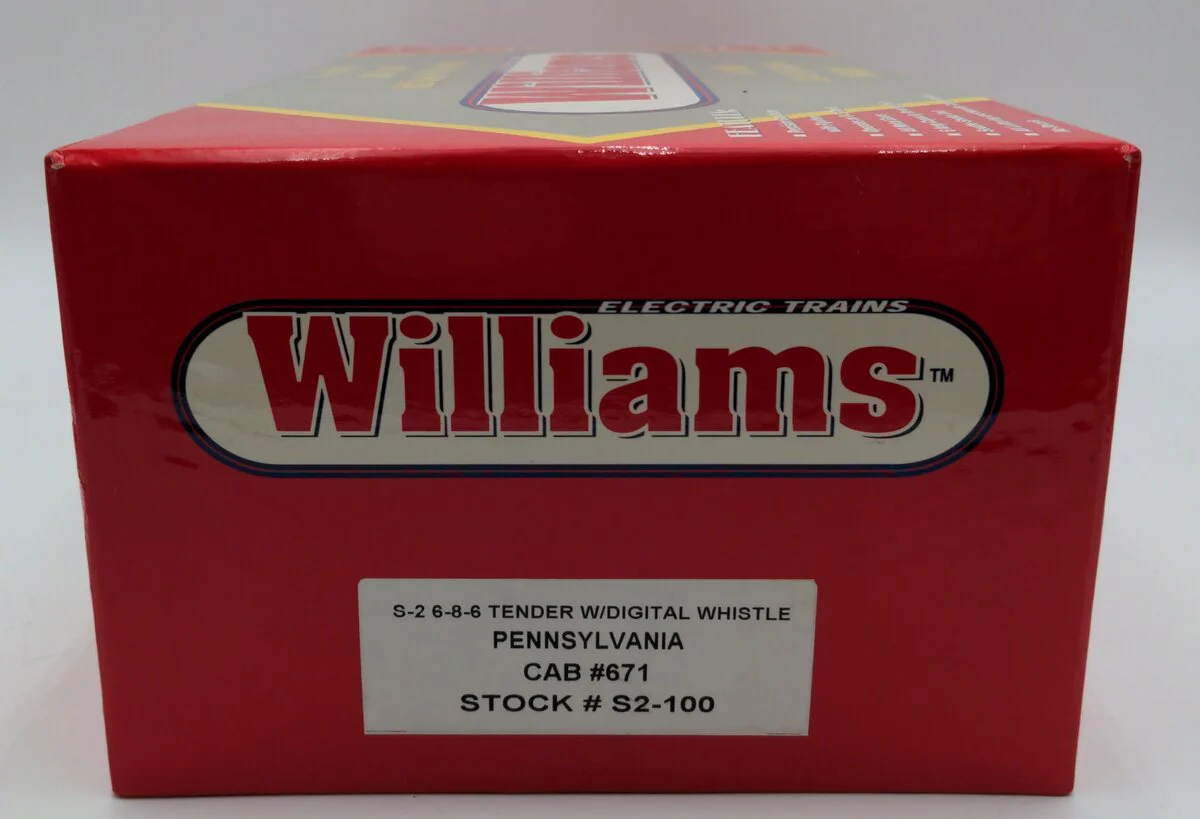 Williams S2-100 O Gauge Pennsylvania 6-8-6 Steam Turbine & Tender #671 EX/Box - Image 8