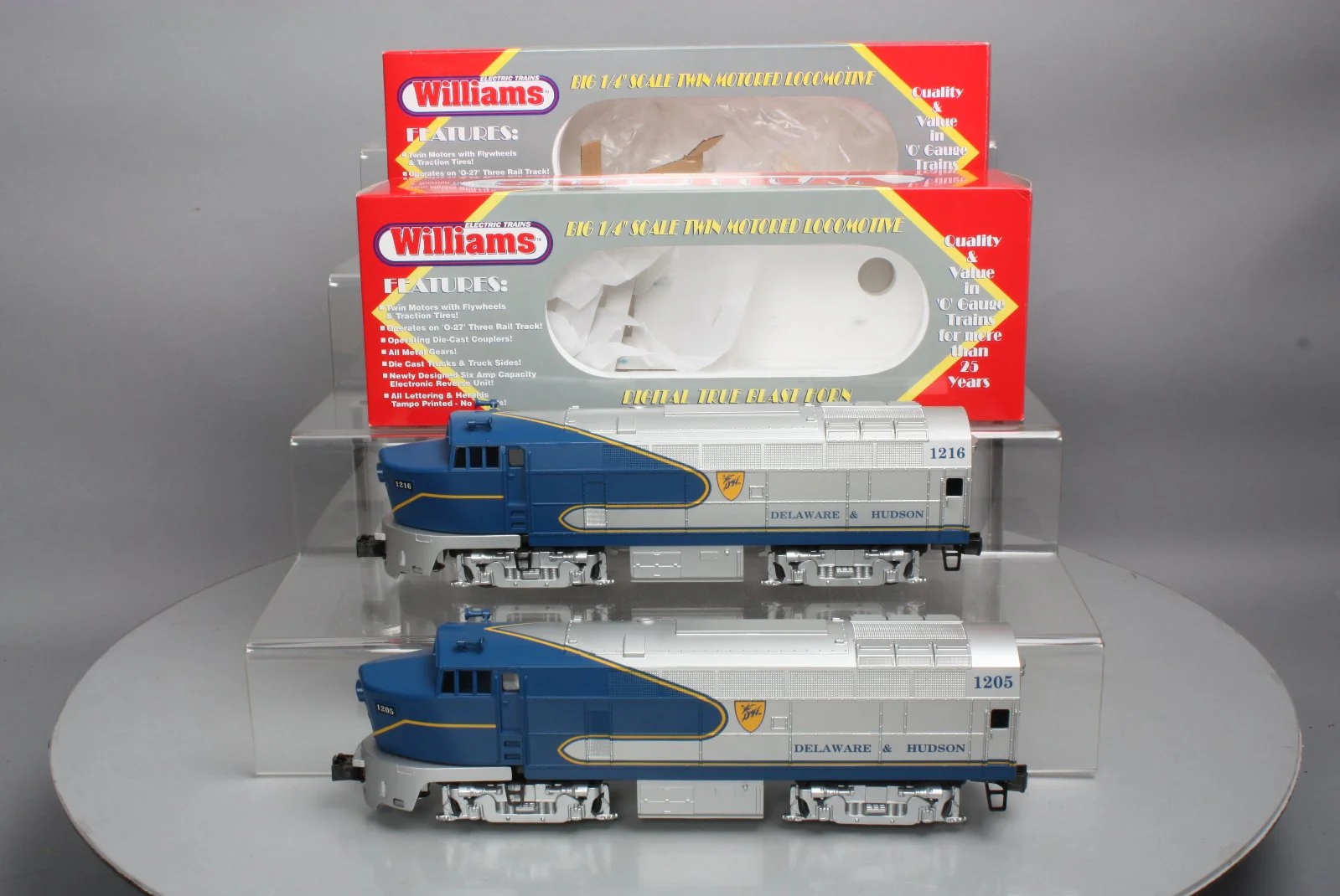Williams SN-201 D&H Baldwin Shark Locomotive AA Set MT/Box