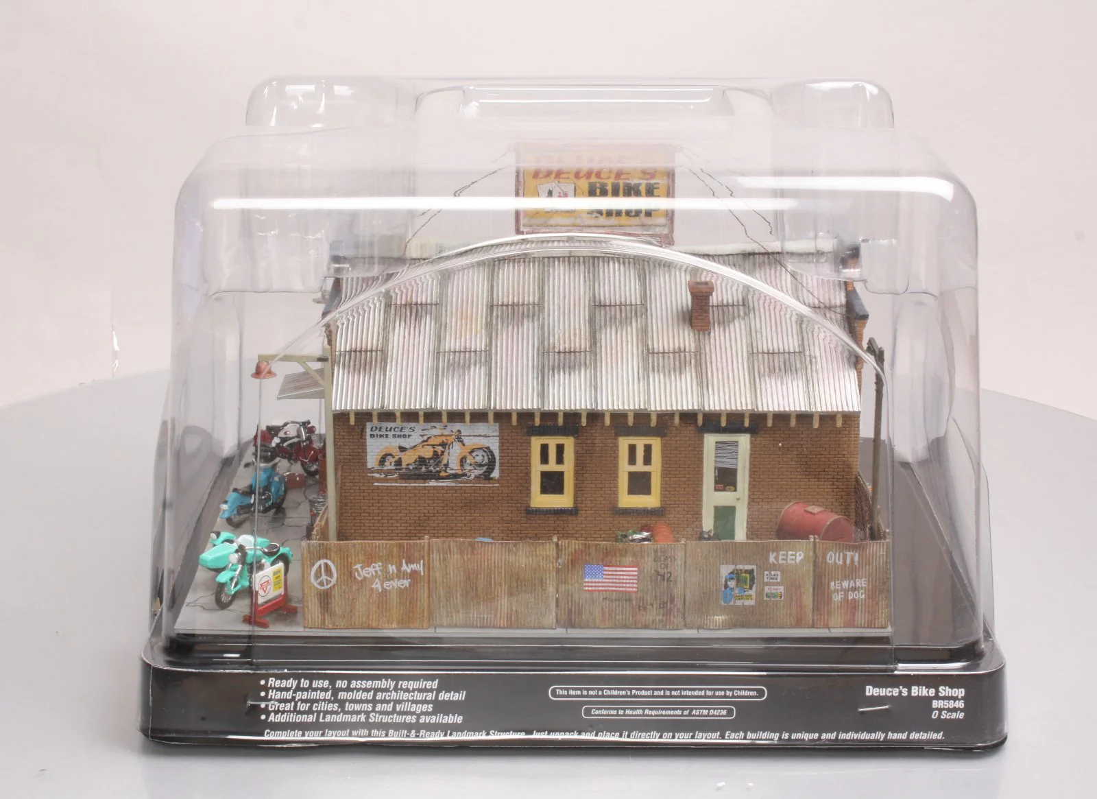 Woodland Scenics BR5846 O Built-&-Ready Deuce's Bike Shop Building LN/Box - Image 5