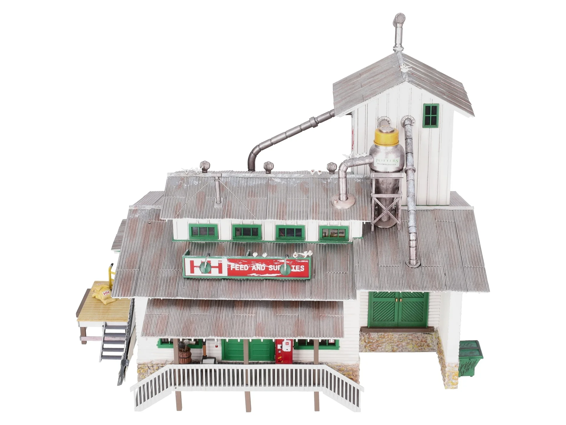 Woodland Scenics BR5859 O Built-&-Ready H&H Feed Mill Building/Box - Image 2
