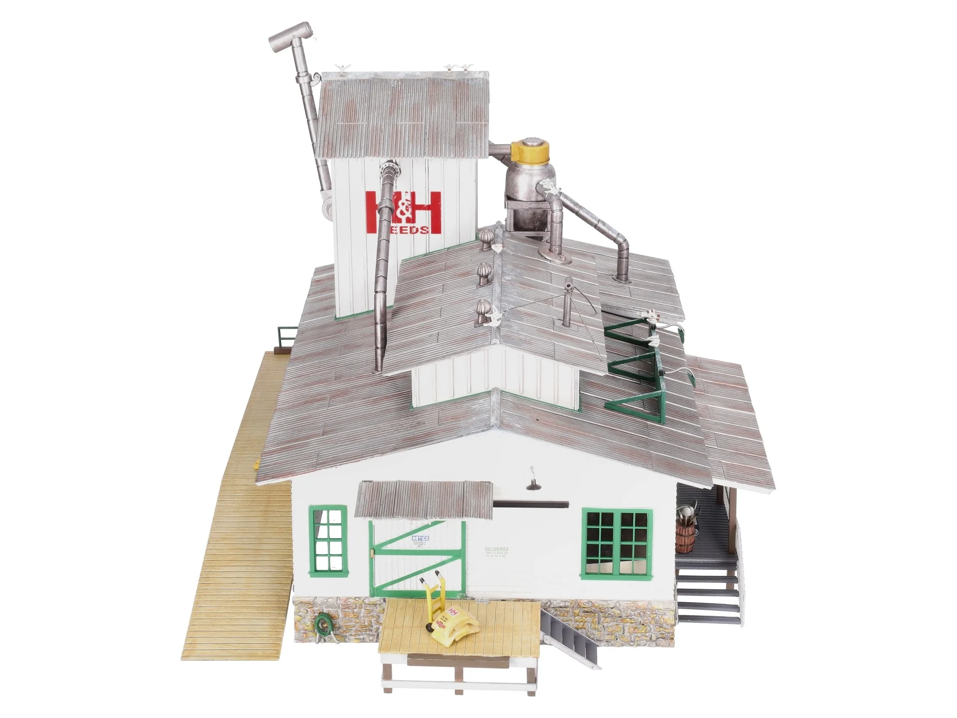 Woodland Scenics BR5859 O Built-&-Ready H&H Feed Mill Building/Box - Image 3