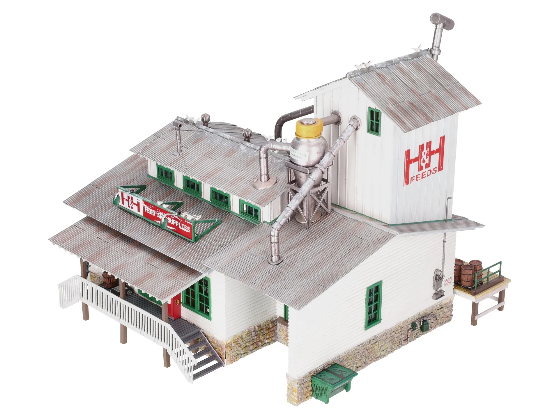 Woodland Scenics BR5859 O Built-&-Ready H&H Feed Mill Building/Box - Image 5