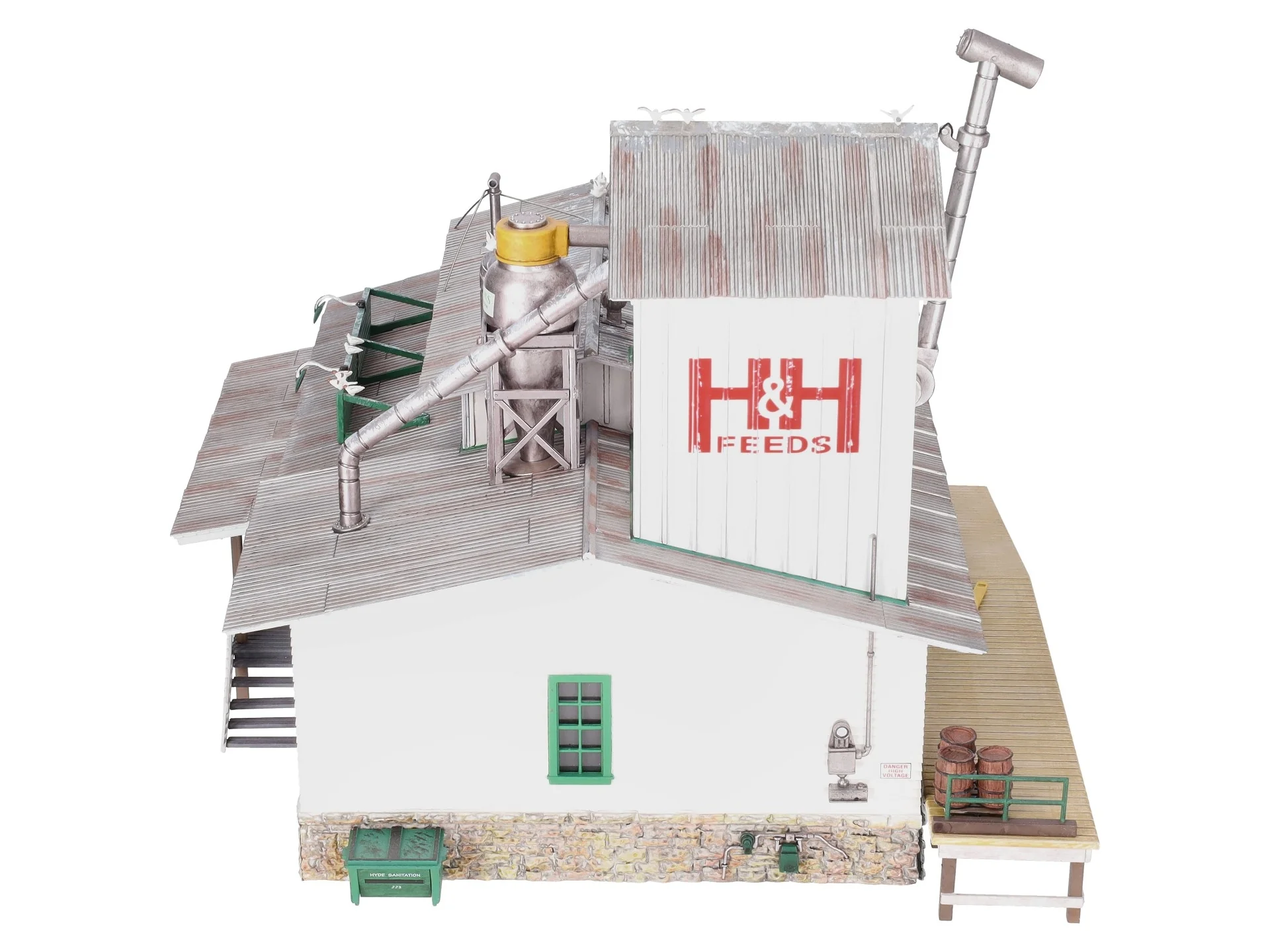 Woodland Scenics BR5859 O Built-&-Ready H&H Feed Mill Building/Box - Image 6