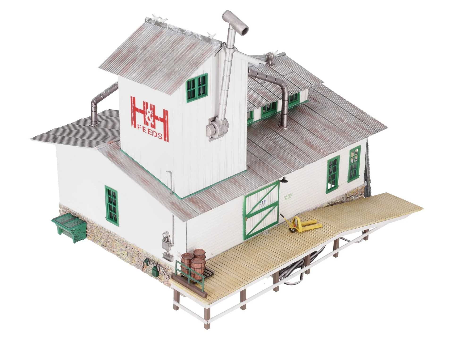 Woodland Scenics BR5859 O Built-&-Ready H&H Feed Mill Building/Box - Image 7