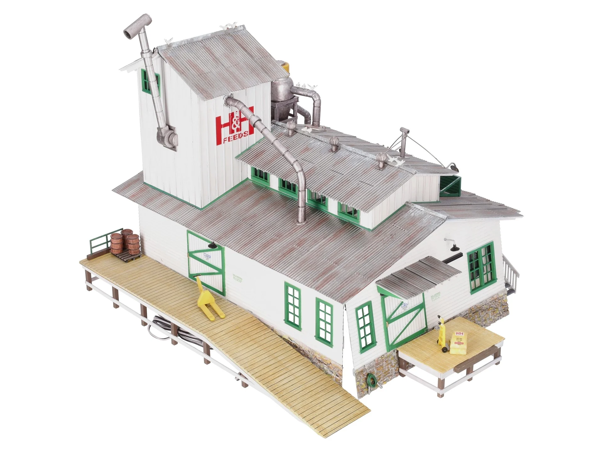 Woodland Scenics BR5859 O Built-&-Ready H&H Feed Mill Building/Box - Image 9